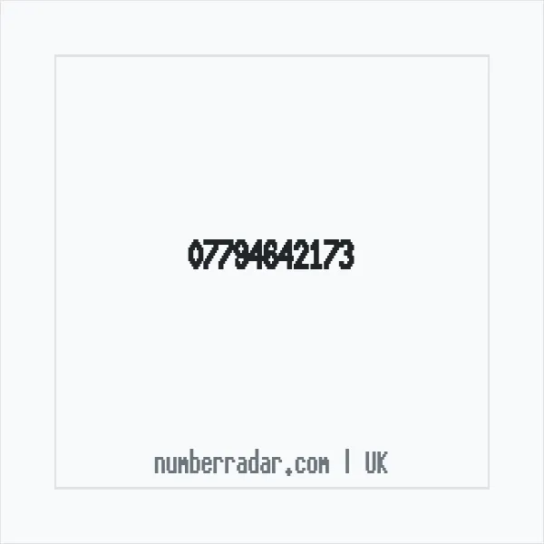 Reverse number check for +44 7794 642173 — who called me?