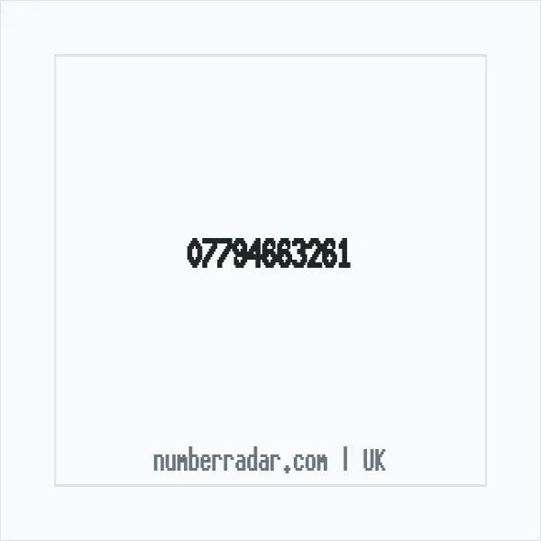 Reverse number check for +44 7794 663261 — who called me?