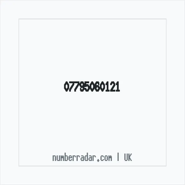 Reverse number check for +44 7795 060121 — who called me?