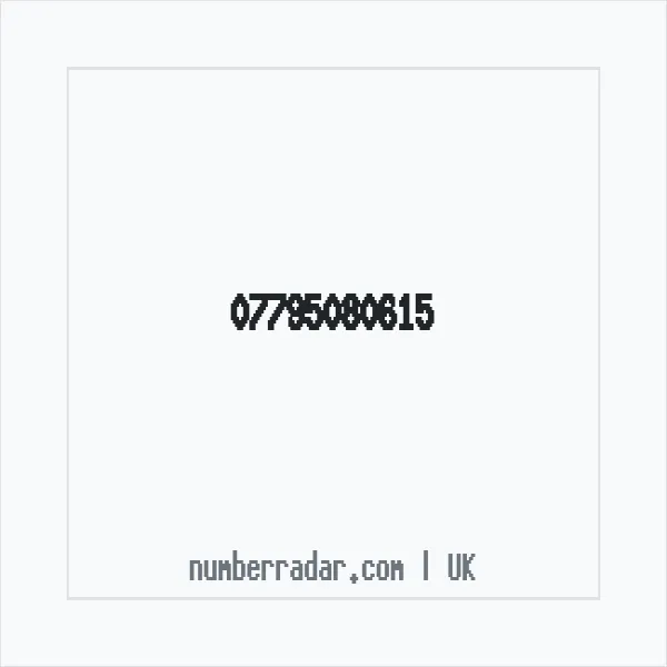 Reverse number check for +44 7795 080615 — who called me?