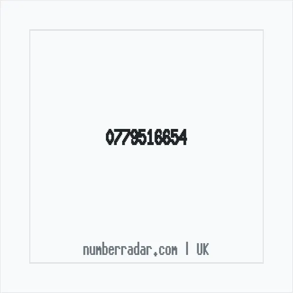 Reverse number check for +44 779516654 — who called me?