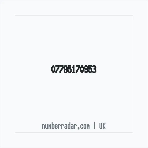 Reverse number check for +44 7795 170953 — who called me?