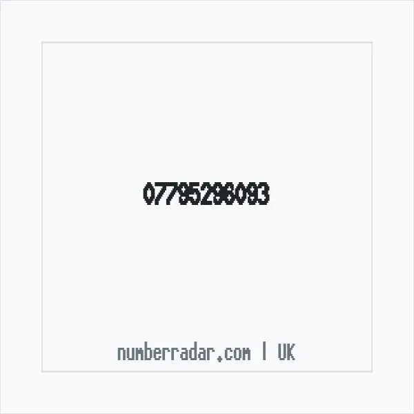 Reverse number check for +44 7795 296093 — who called me?