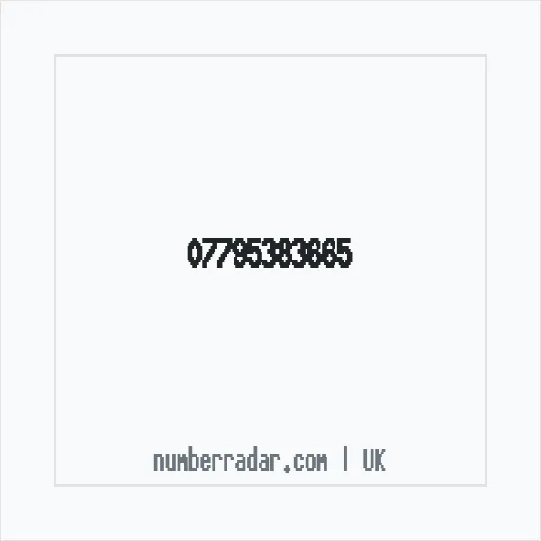 Reverse number check for +44 7795 383665 — who called me?