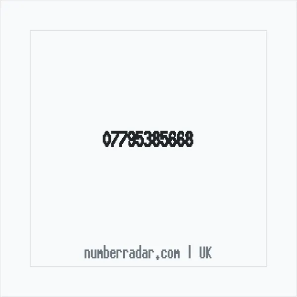 Reverse number check for +44 7795 385668 — who called me?