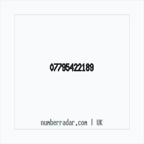 Reverse number check for +44 7795 422189 — who called me?