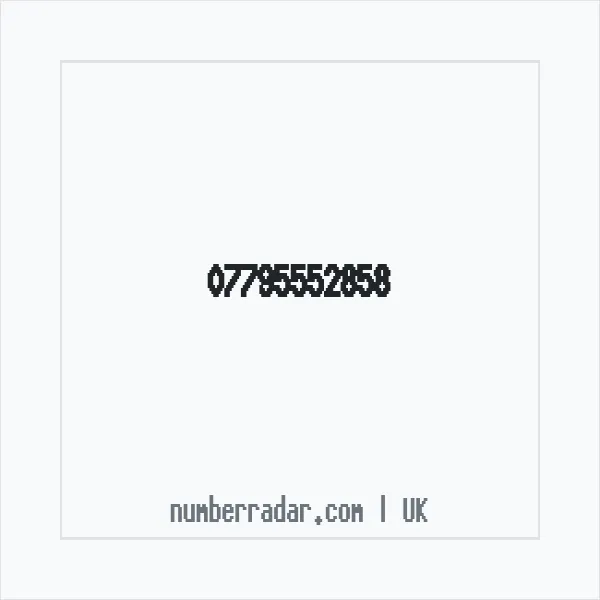 Reverse number check for +44 7795 552858 — who called me?