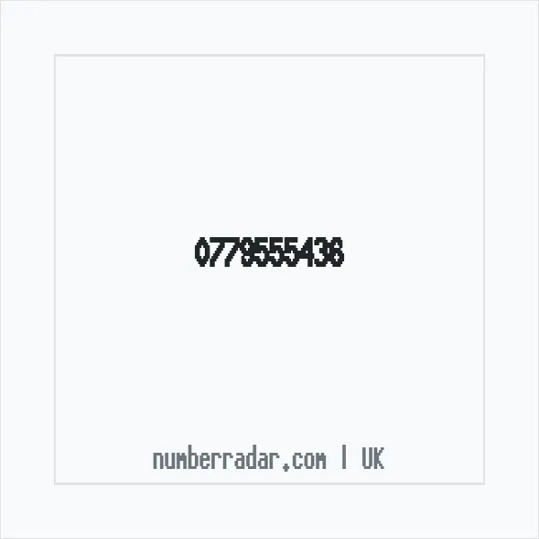 Reverse number check for +44 779555436 — who called me?