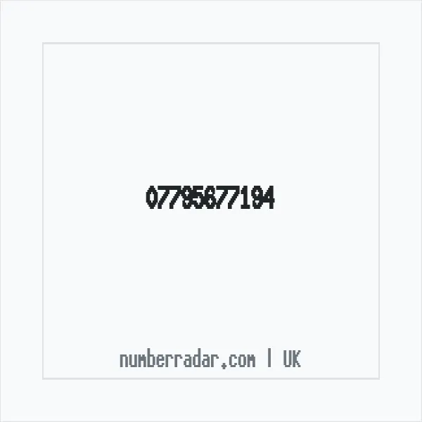 Reverse number check for +44 7795 677194 — who called me?
