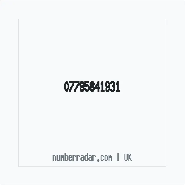 Reverse number check for +44 7795 841931 — who called me?