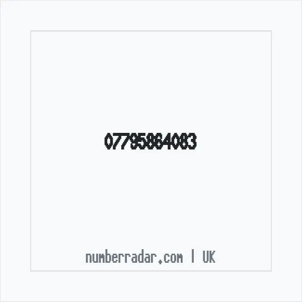 Reverse number check for +44 7795 864083 — who called me?