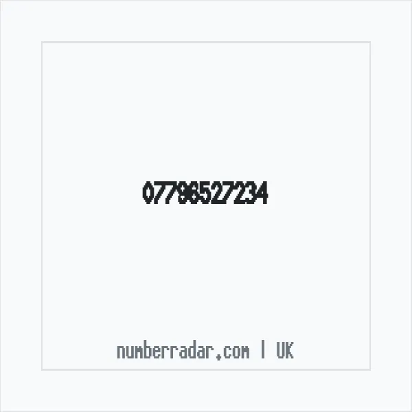 Reverse number check for +44 7796 527234 — who called me?