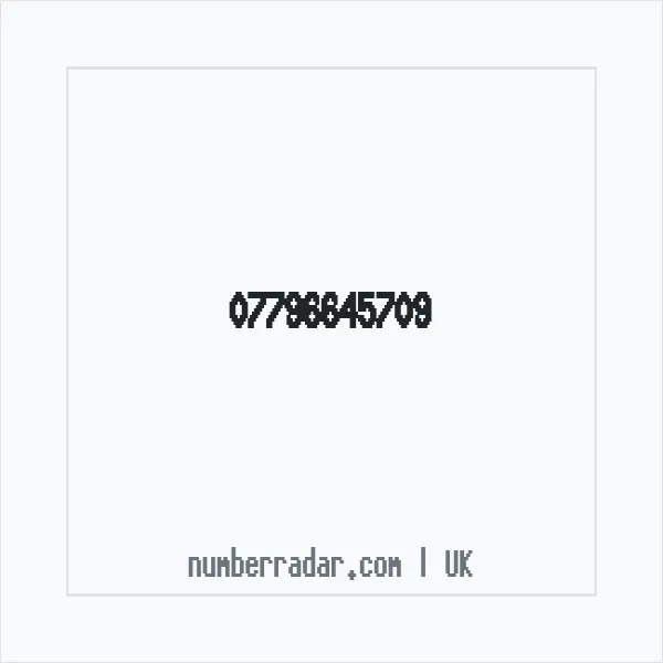 Reverse number check for +44 7796 645709 — who called me?