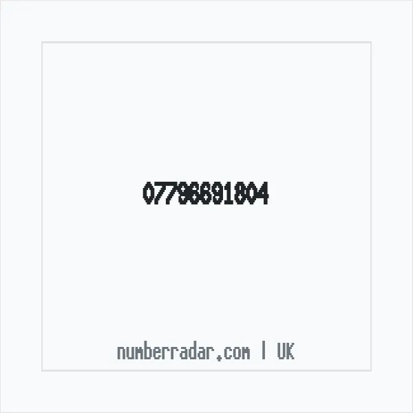 Reverse number check for +44 7796 691804 — who called me?