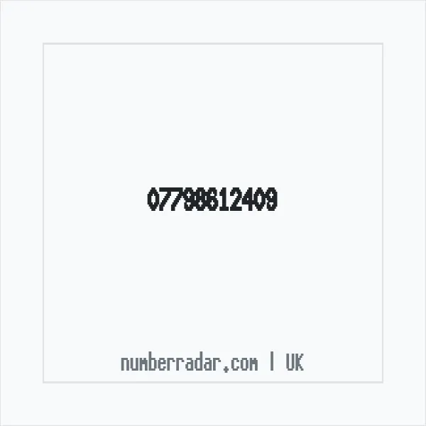 Reverse number check for +44 7798 612409 — who called me?