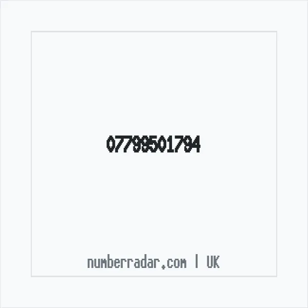 Reverse number check for +44 7799 501794 — who called me?