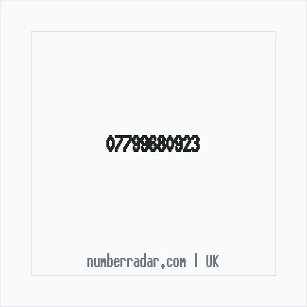 Reverse number check for +44 7799 680923 — who called me?