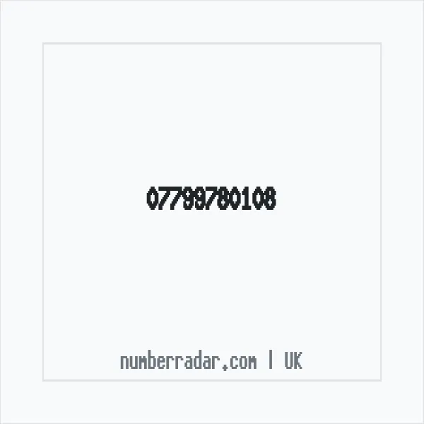 Reverse number check for +44 7799 780108 — who called me?