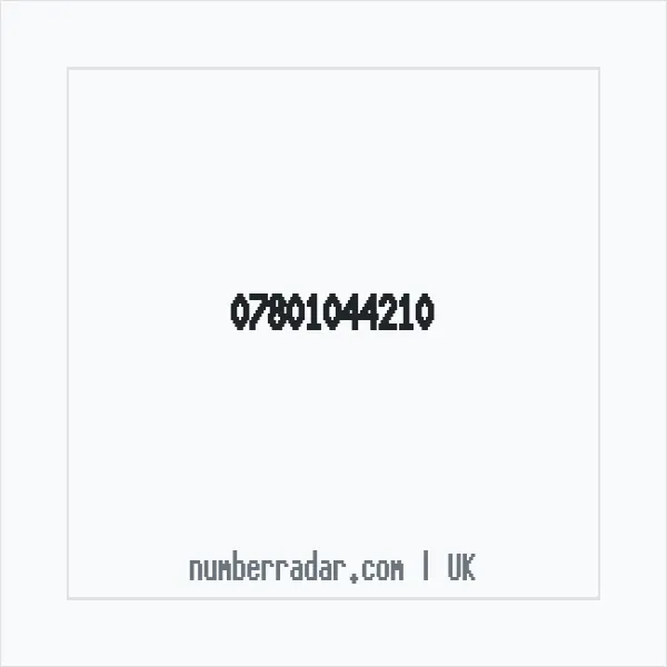 Reverse number check for +44 7801 044210 — who called me?