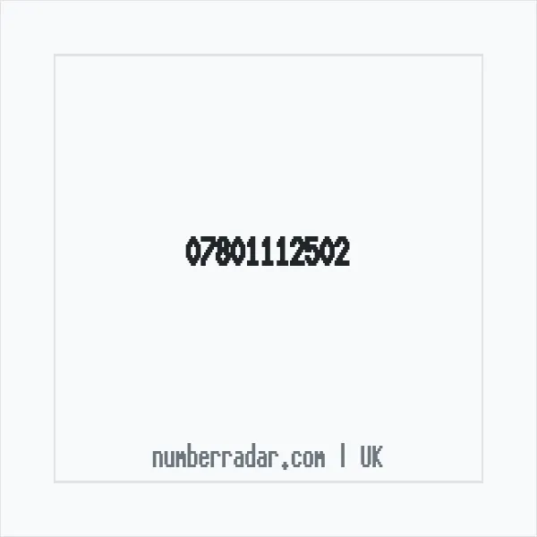 Reverse number check for +44 7801 112502 — who called me?