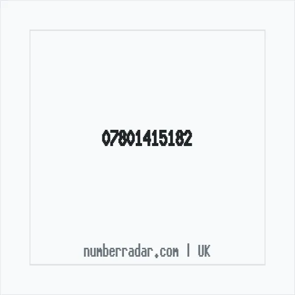 Reverse number check for +44 7801 415182 — who called me?