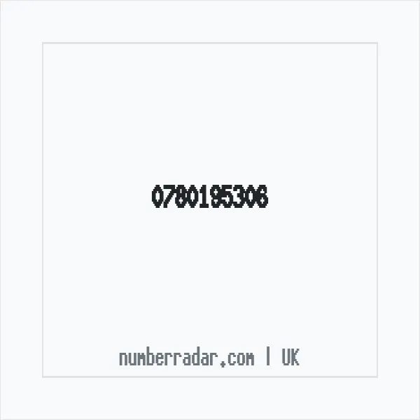 Reverse number check for +44 780195306 — who called me?