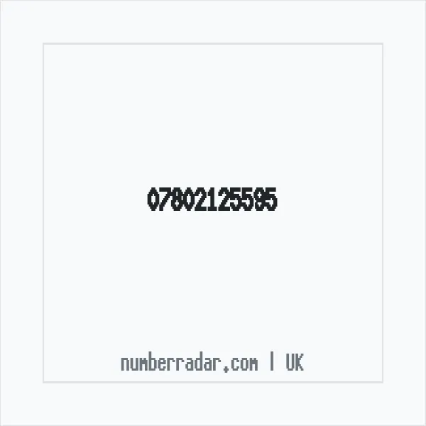 Reverse number check for +44 7802 125595 — who called me?