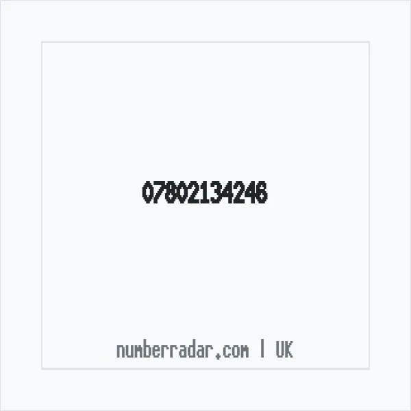 Reverse number check for +44 7802 134246 — who called me?