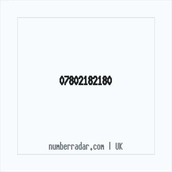 Reverse number check for +44 7802 182180 — who called me?