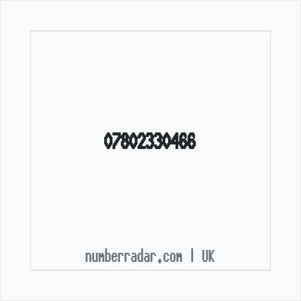 Reverse number check for +44 7802 330466 — who called me?