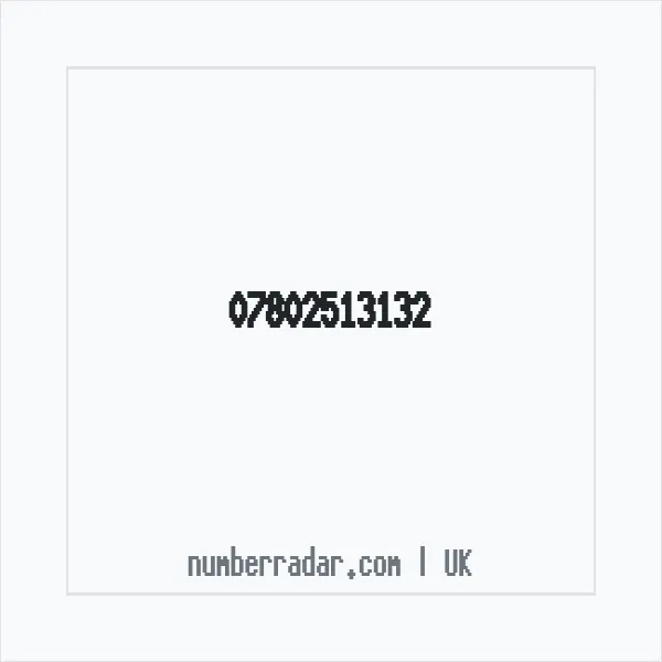 Reverse number check for +44 7802 513132 — who called me?