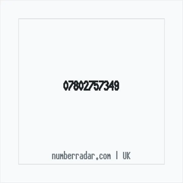 Reverse number check for +44 7802 757349 — who called me?
