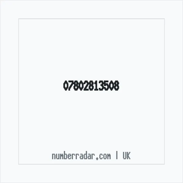Reverse number check for +44 7802 813508 — who called me?