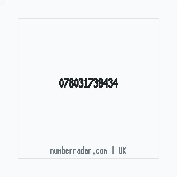 Reverse number check for +44 (7803) 173-943 — who called me?