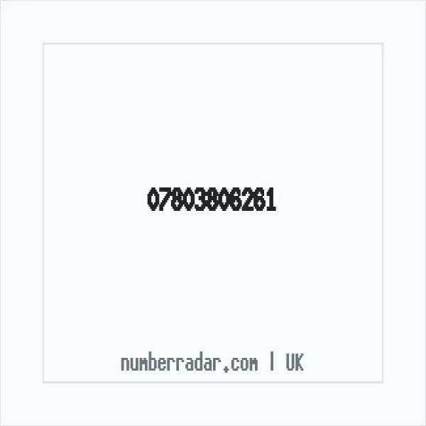 Reverse number check for +44 7803 806261 — who called me?