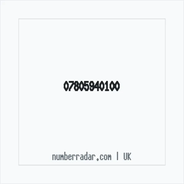 Reverse number check for +44 7805 940100 — who called me?