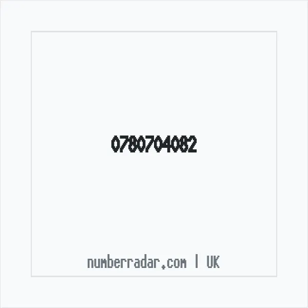 Reverse number check for +44 780704082 — who called me?