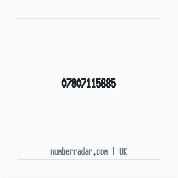 Reverse number check for +44 7807 115685 — who called me?