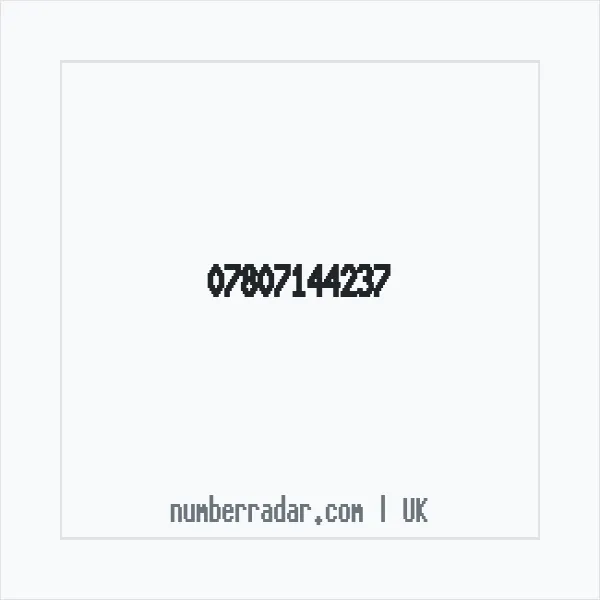 Reverse number check for +44 7807 144237 — who called me?