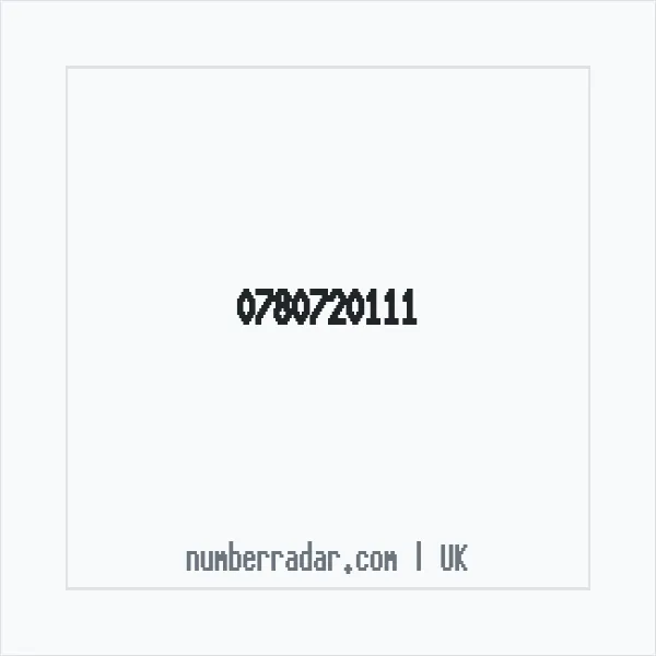 Reverse number check for +44 780720111 — who called me?