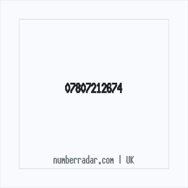 Reverse number check for +44 7807 212674 — who called me?