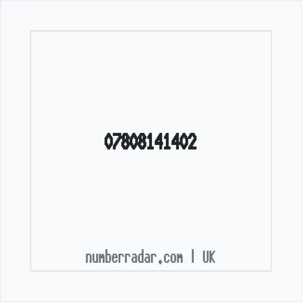 Reverse number check for +44 7808 141402 — who called me?