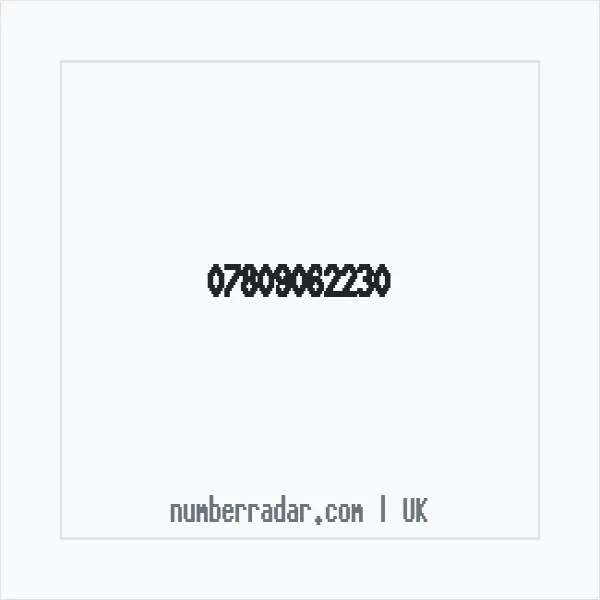 Reverse number check for +44 7809 062230 — who called me?