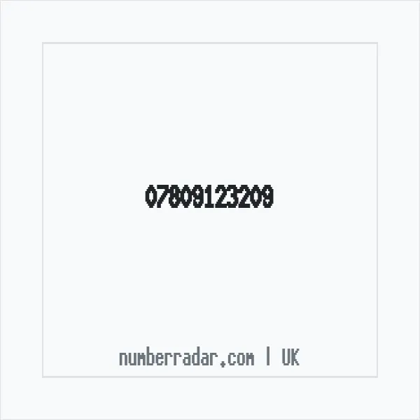 Reverse number check for +44 7809 123209 — who called me?