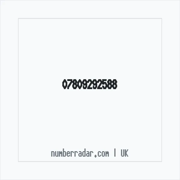 Reverse number check for +44 7809 292588 — who called me?