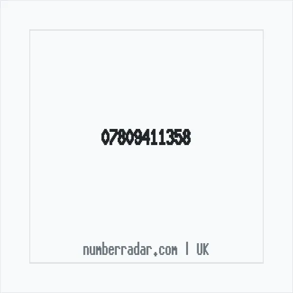 Reverse number check for +44 7809 411358 — who called me?