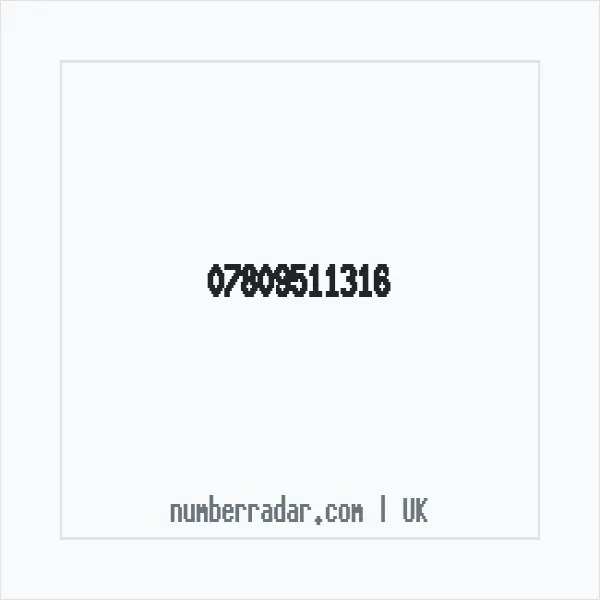 Reverse number check for +44 7809 511316 — who called me?