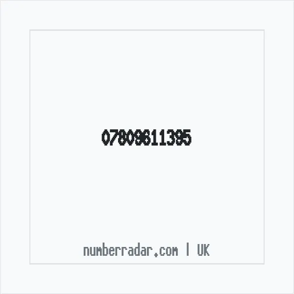 Reverse number check for +44 7809 611395 — who called me?