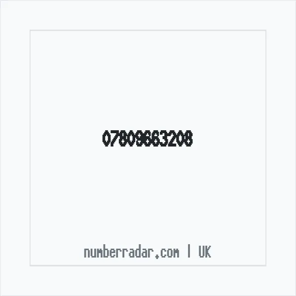 Reverse number check for +44 7809 663208 — who called me?