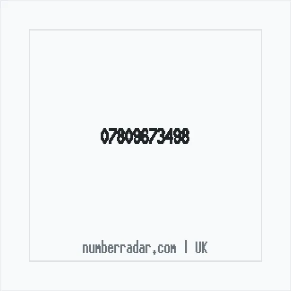 Reverse number check for +44 7809 673498 — who called me?